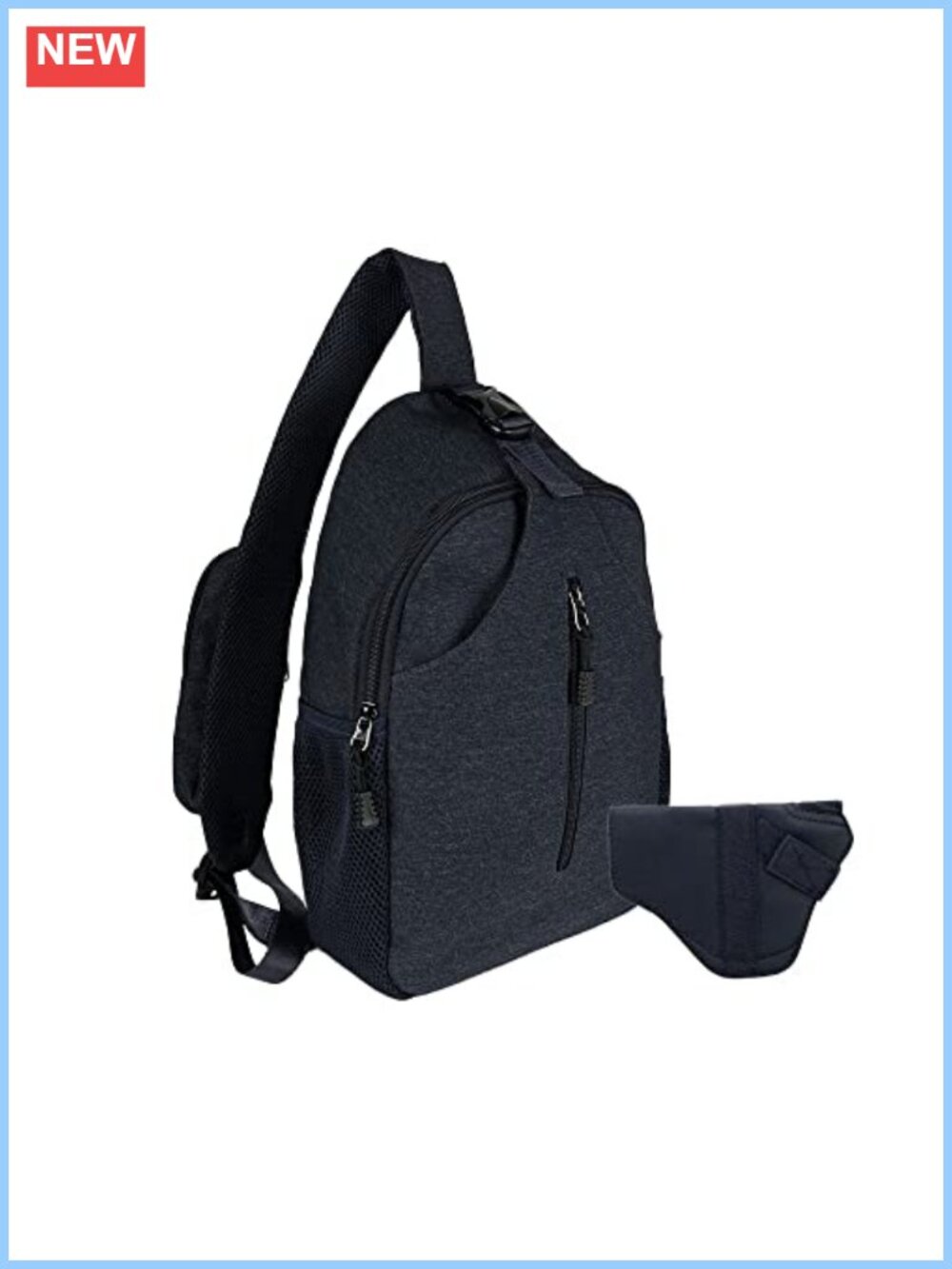Nylon Concealed Carry Sling Backpack Purse Lightweight Crossbody Bag